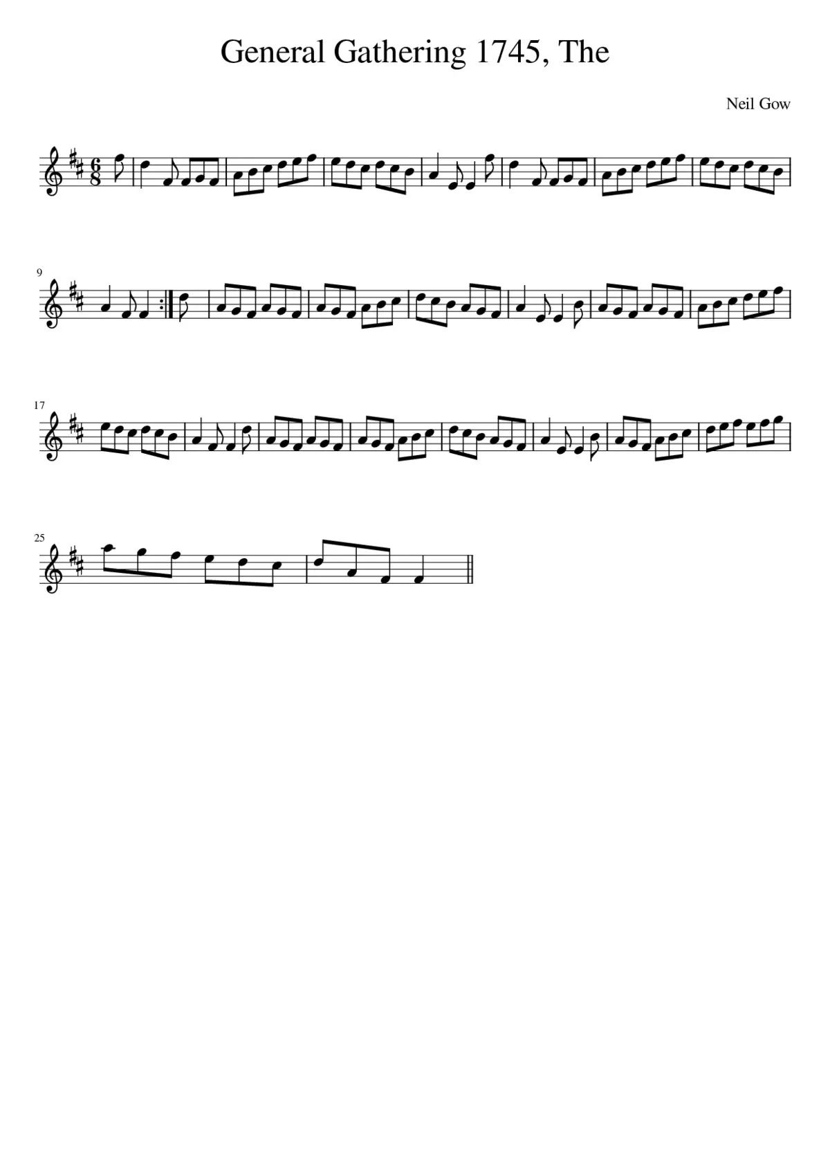 The General Gathering 1745 - Page 1