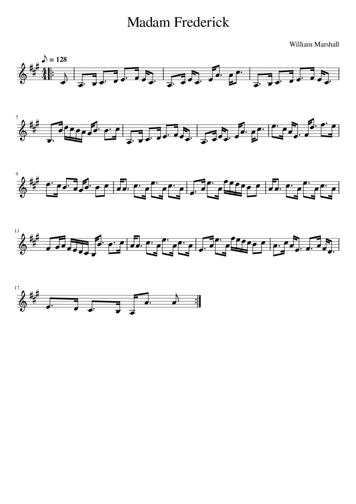 Madam Frederick - Page 1