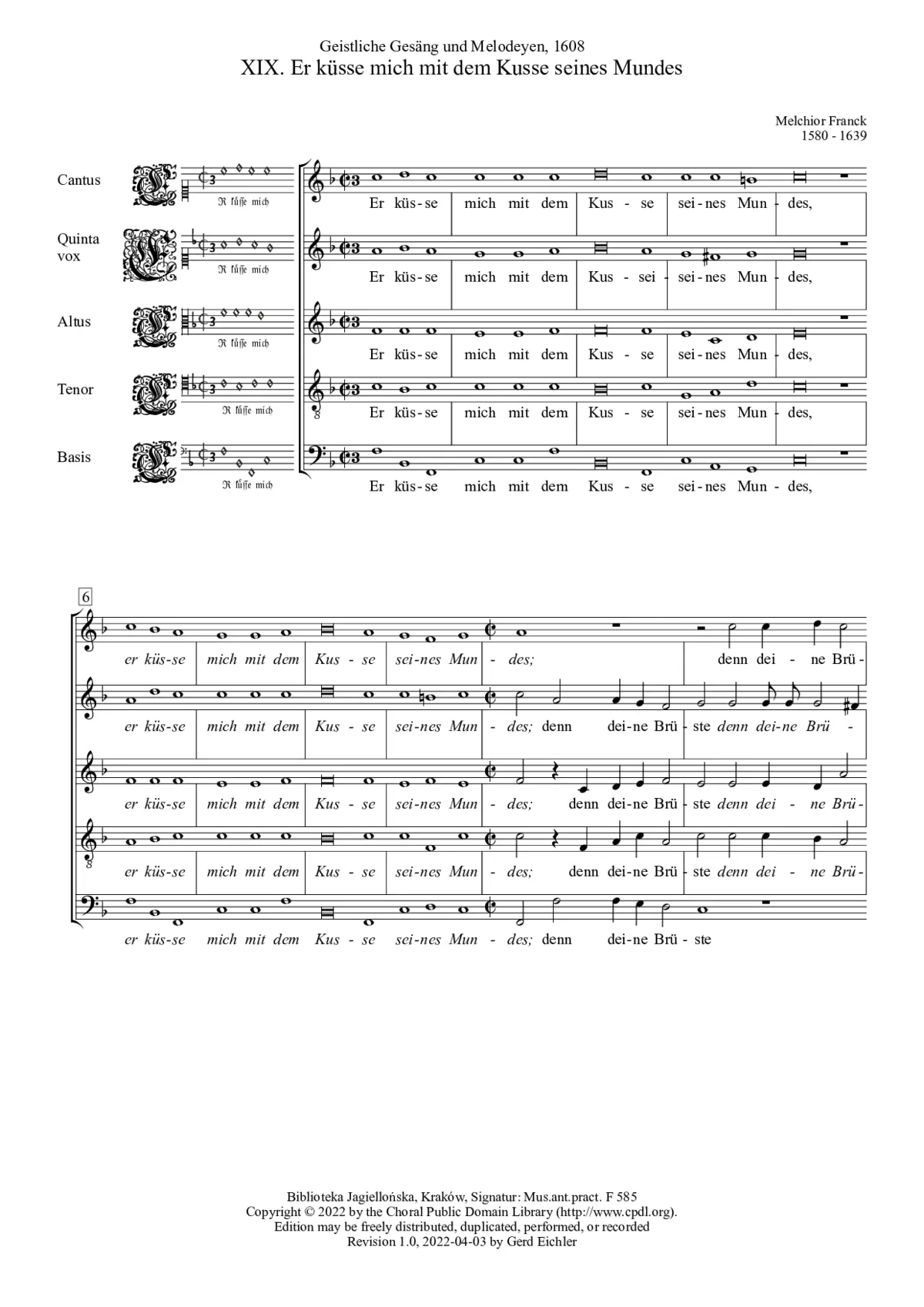 Er küsse mich - Page 1