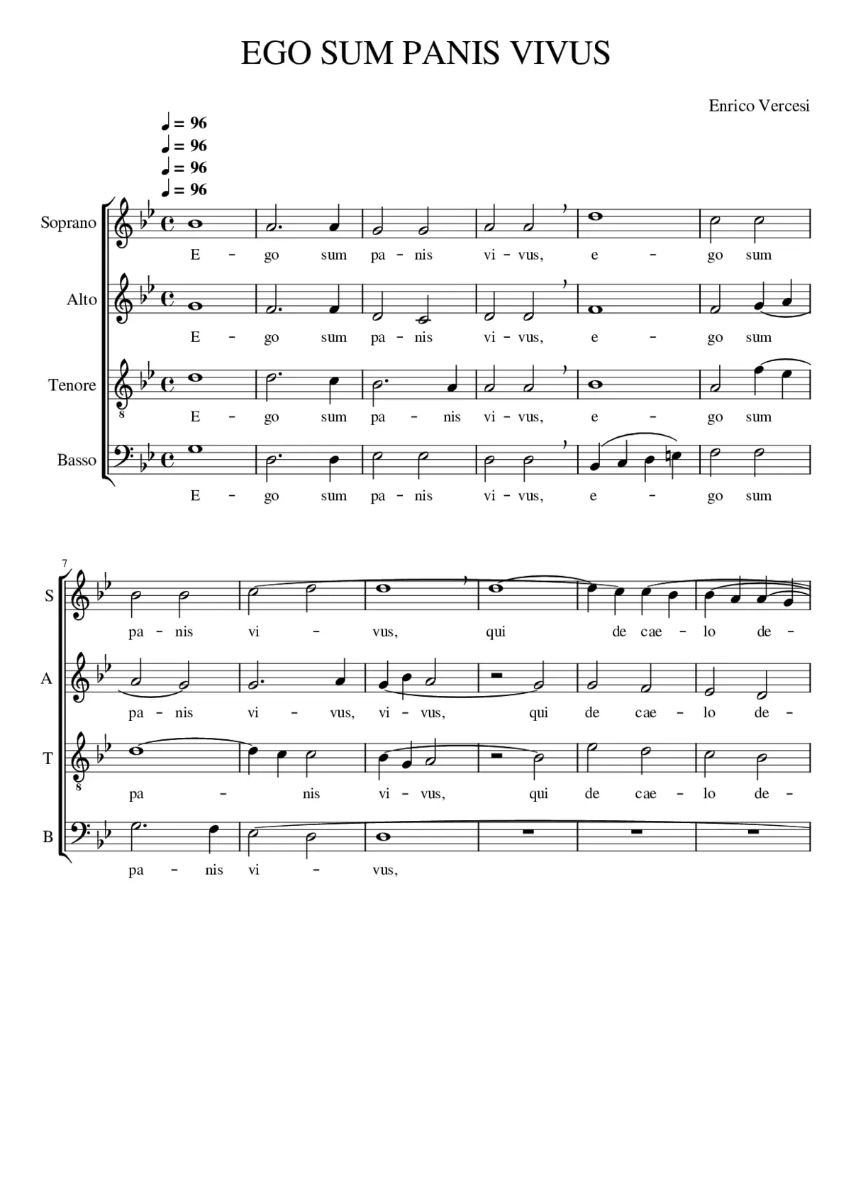 Ego sum panis vivus - Page 1