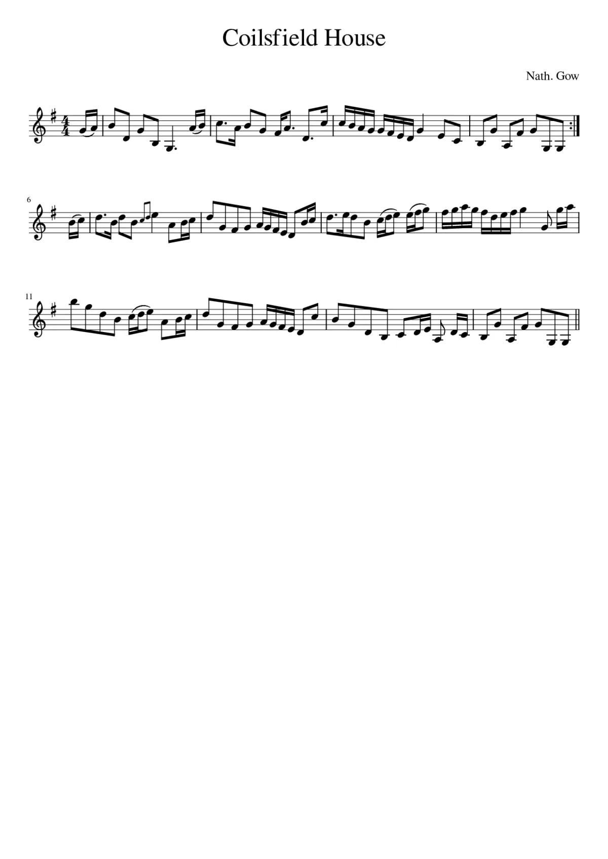 Coilsfield House - Page 1