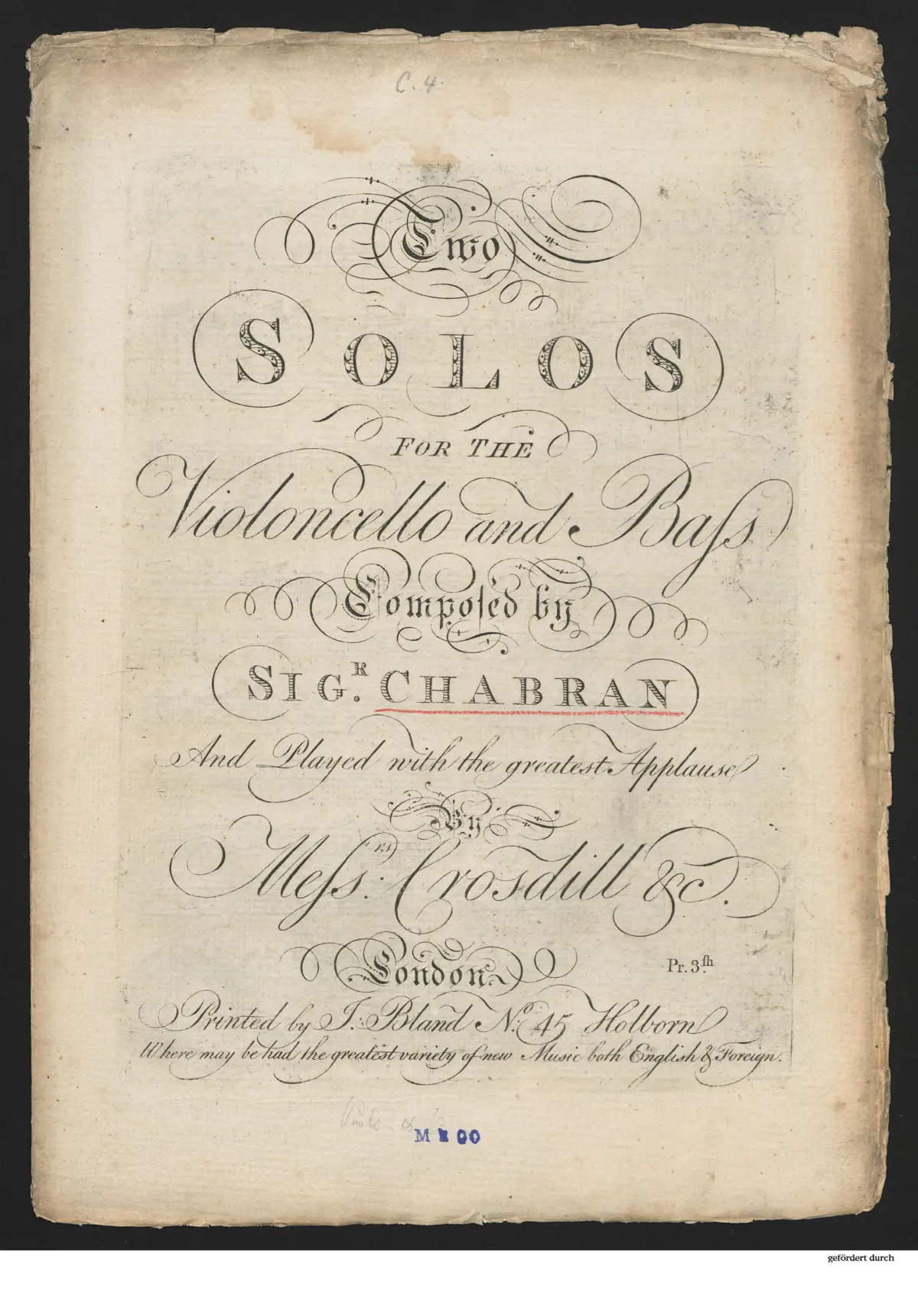 Two solos for the violoncello and bass - Page 1