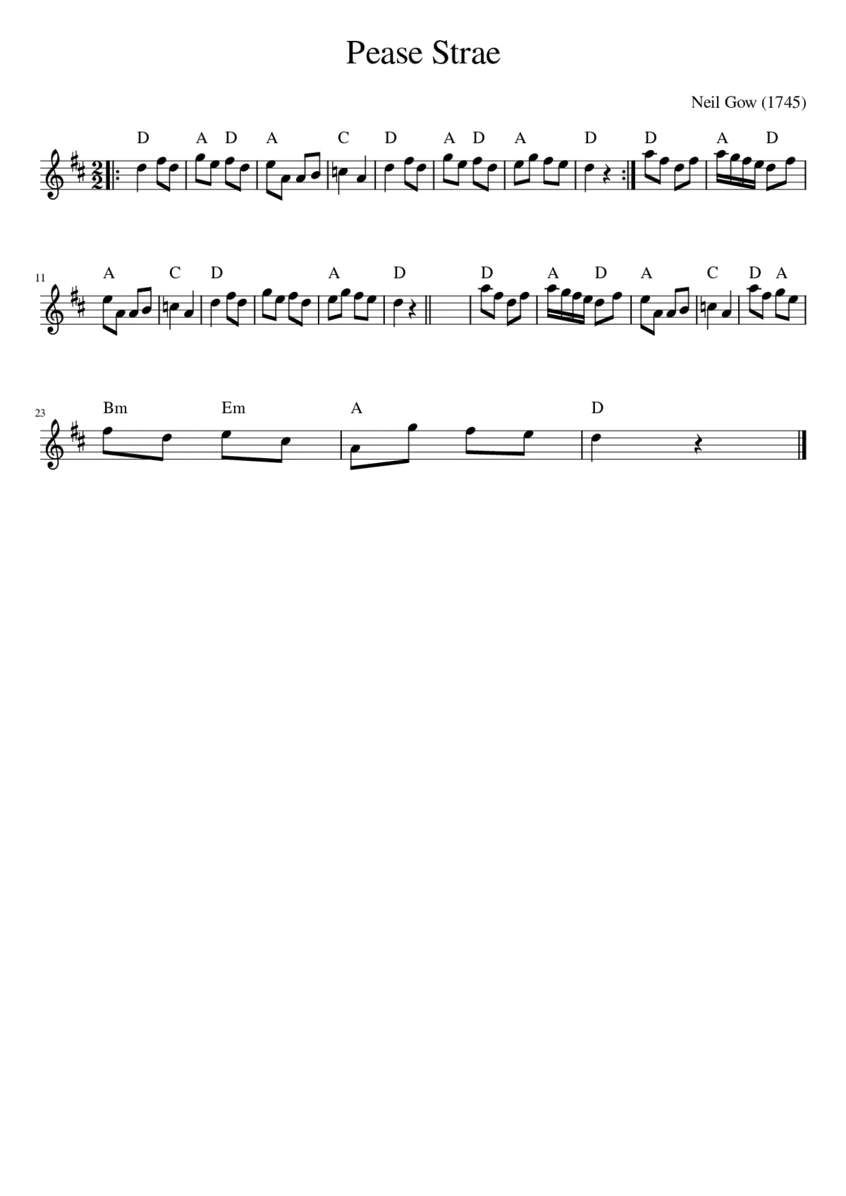 Pease Strae - Page 1