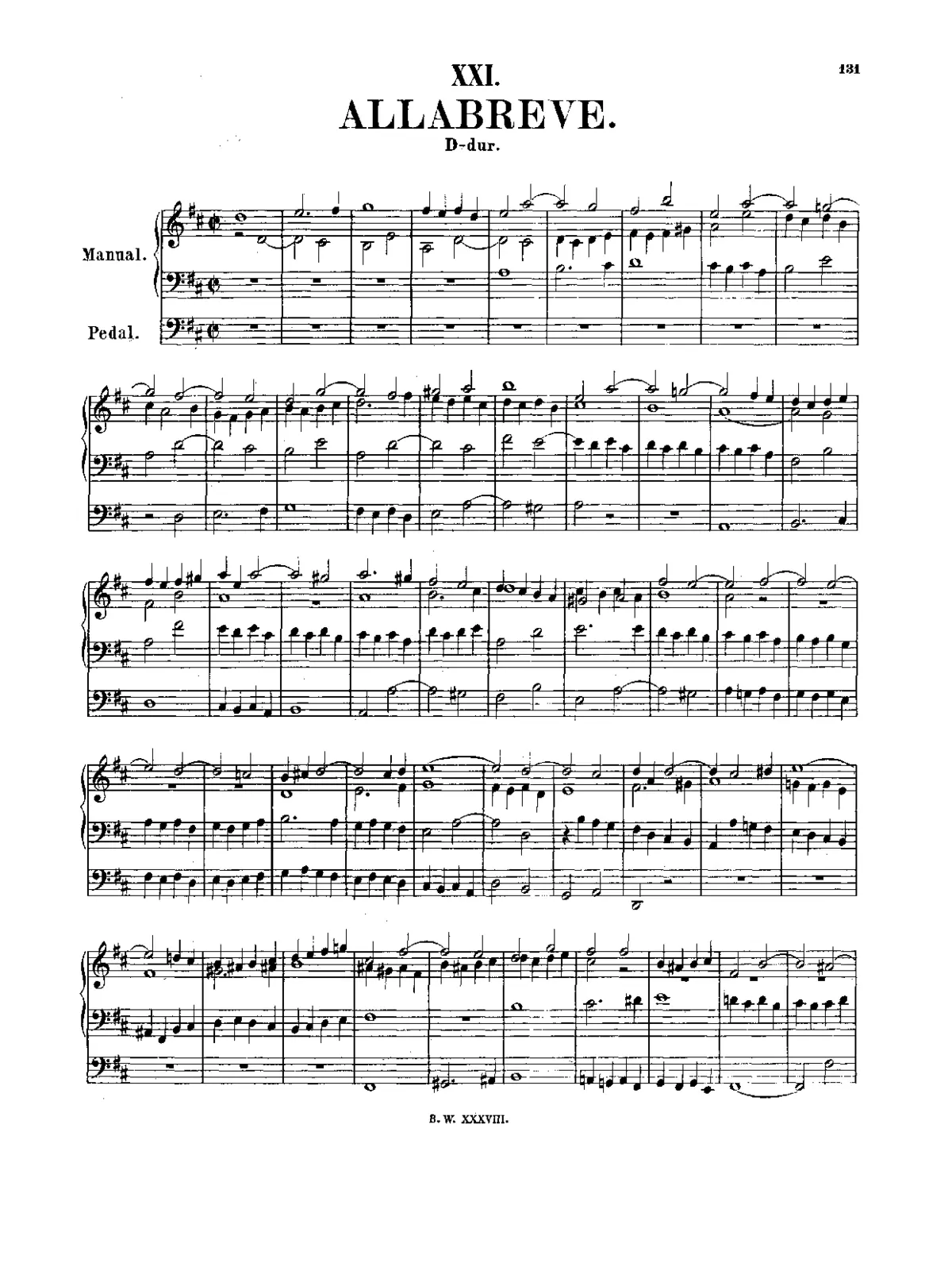 Alla breve in D major - Page 1