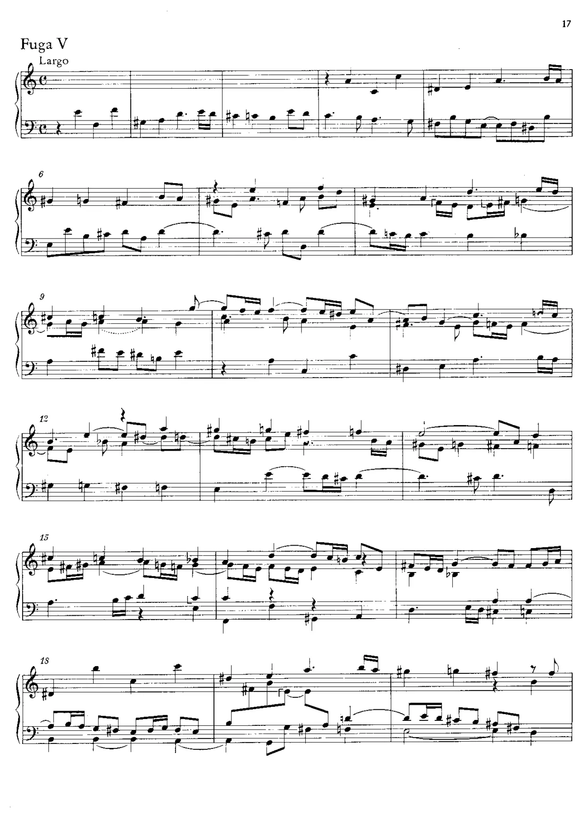 Fugue in A minor - Page 1