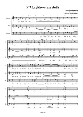 La gloire est une abeille