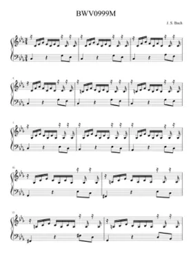 Prelude in C minor BWV 999