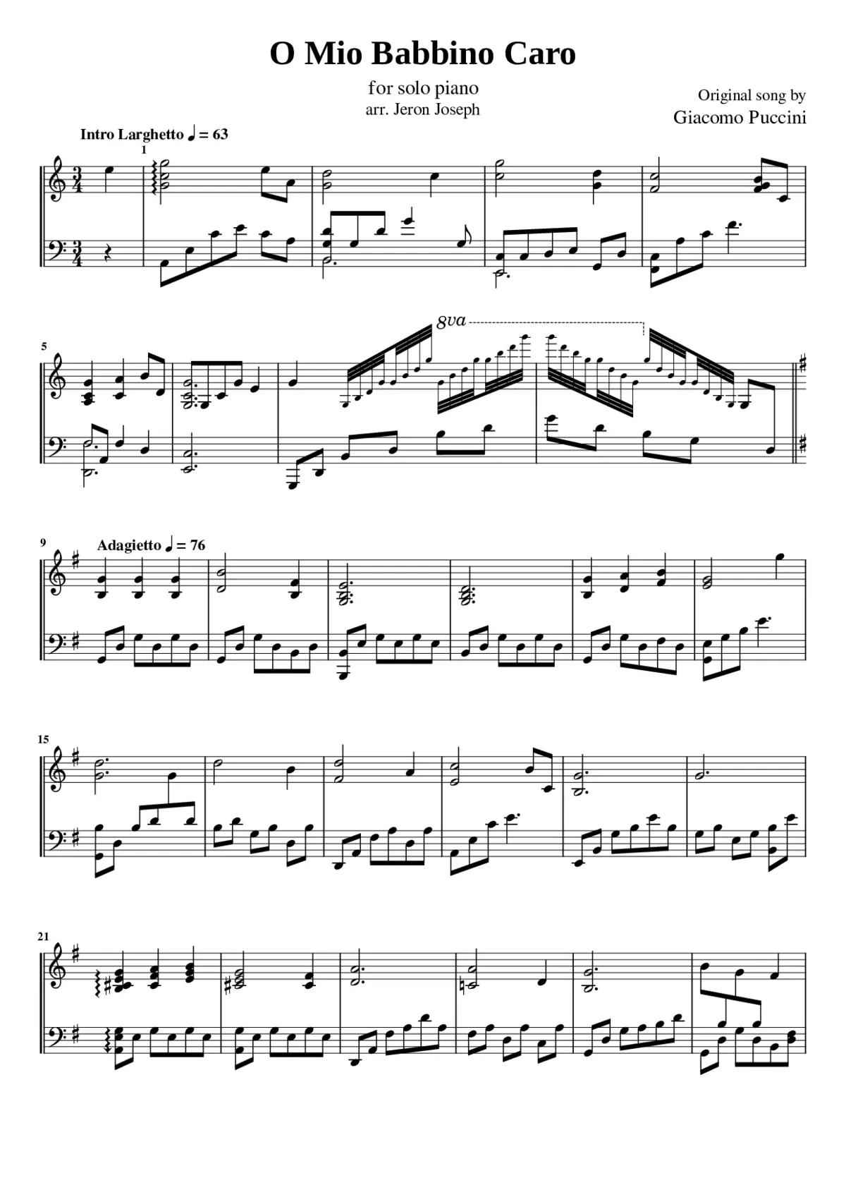 o mio babbino caro - Page 1