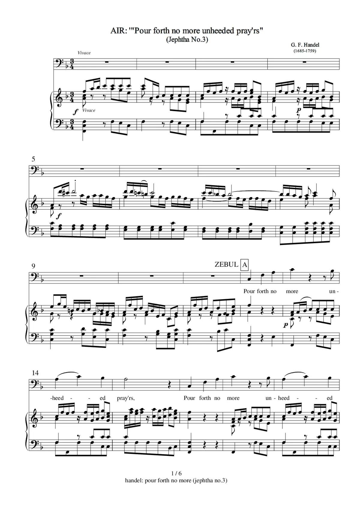 Jephtha, HWV 70 - Page 1