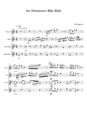 An Afternoon's Bike Ride - Flute Quartet