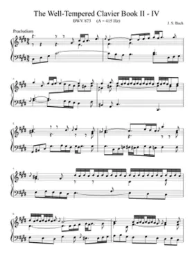 Prelude and Fugue in C-sharp minor BWV 873