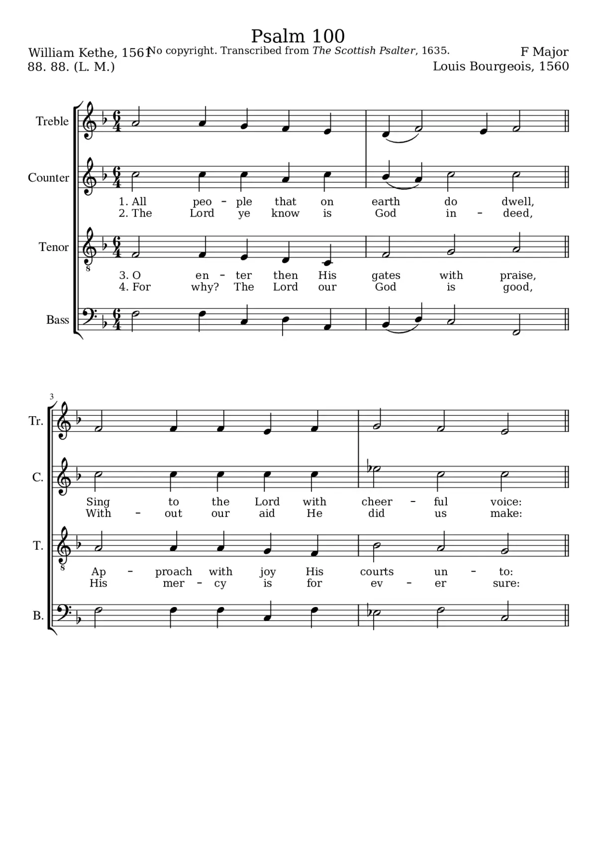 All people that on earth do dwell - Page 1