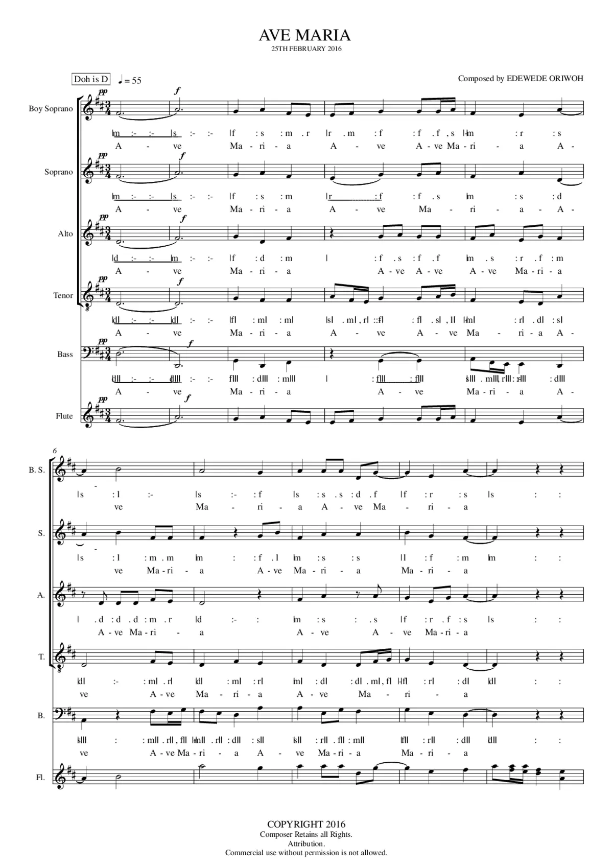 Ave Maria (II) - Page 1
