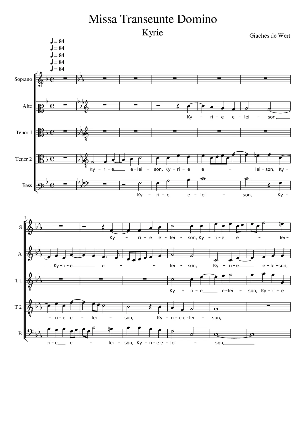 Missa Transeunte Domino - Page 1