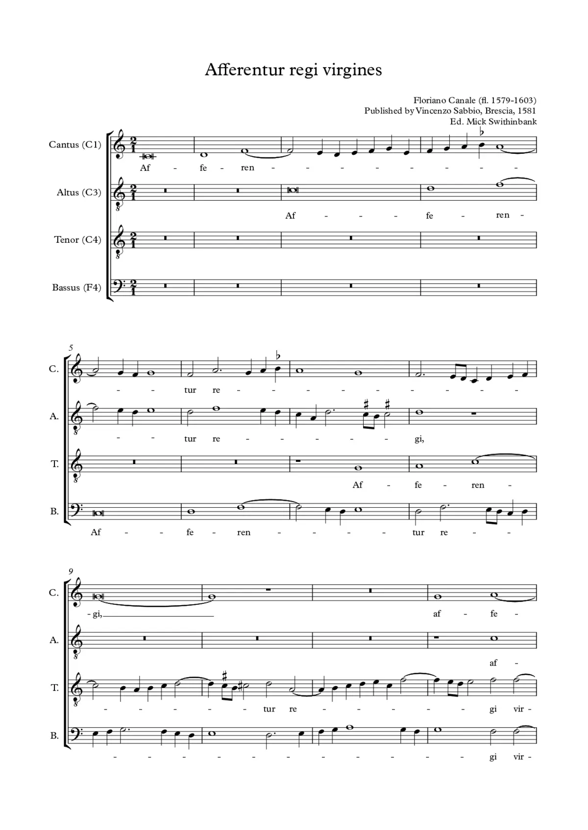 Afferentur regi virgines - Page 1