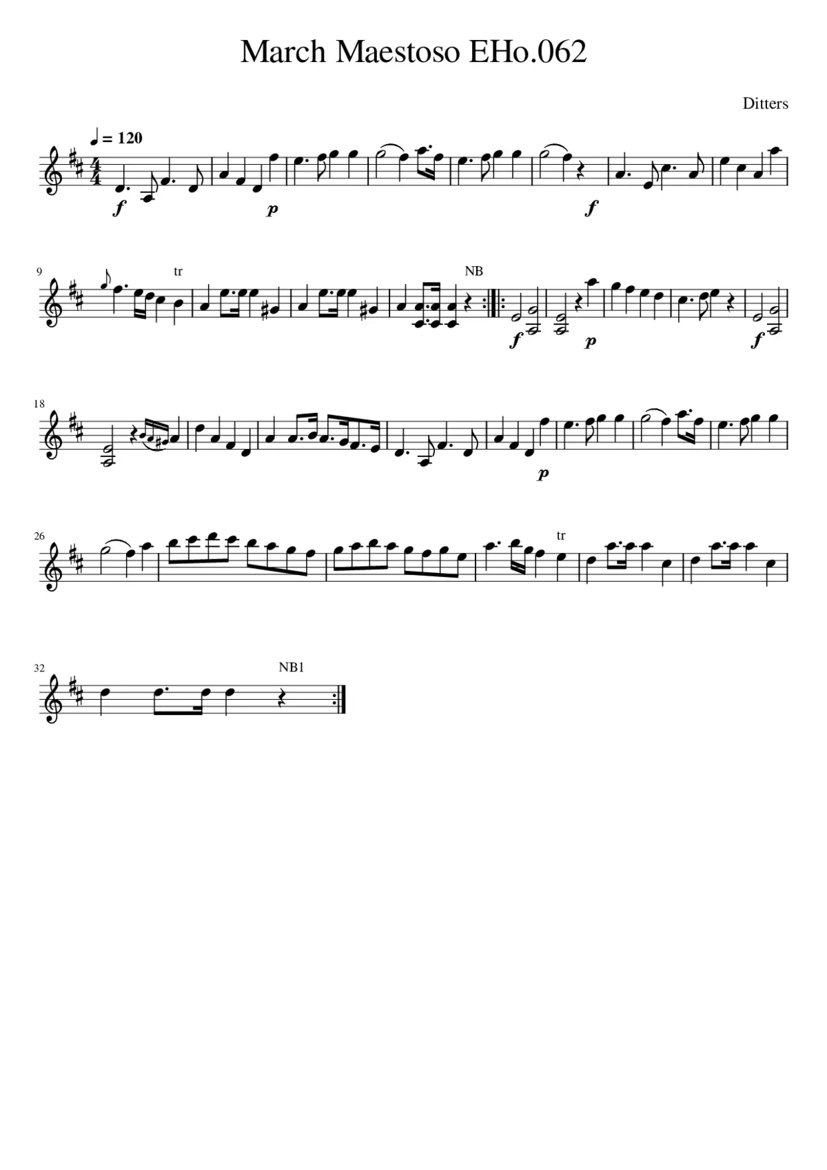 March Maestoso EHo.062 - Page 1