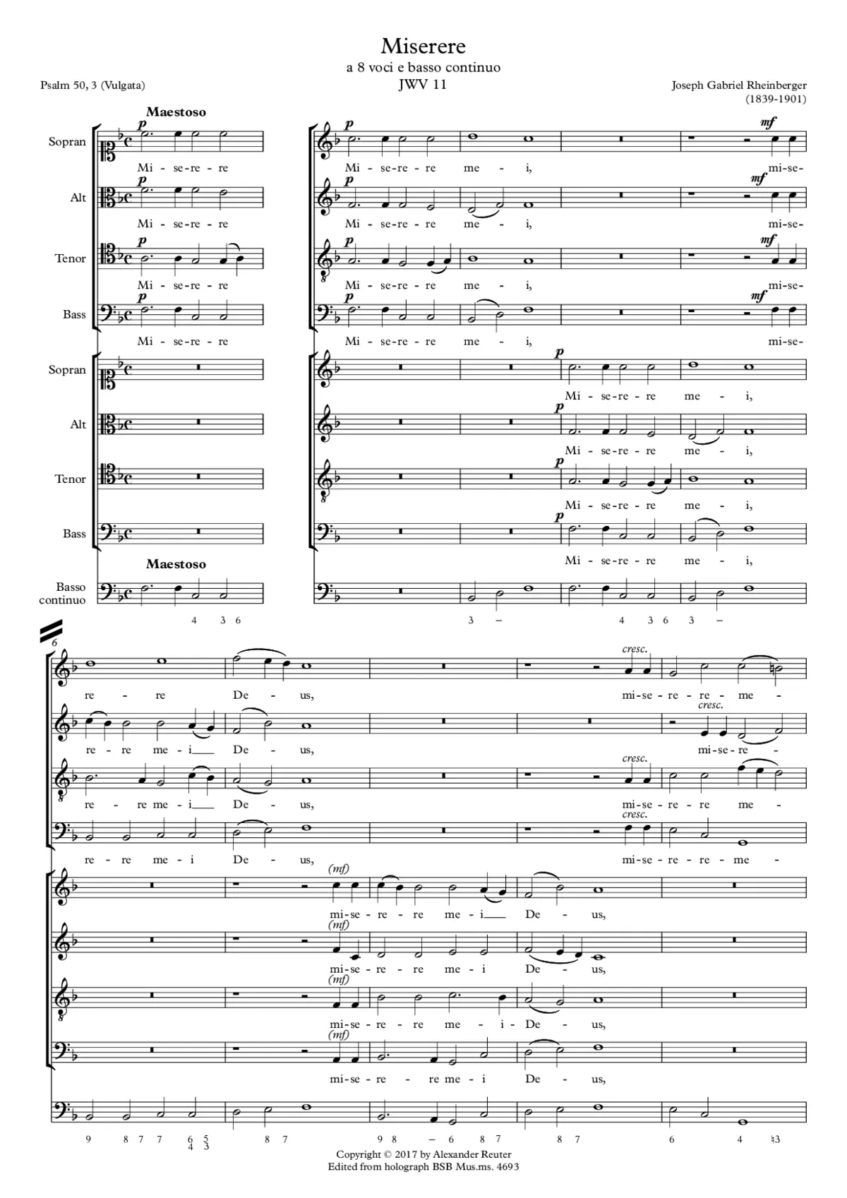 Miserere, JWV 11 - Page 1