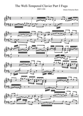 Prelude and Fugue in D major BWV 850