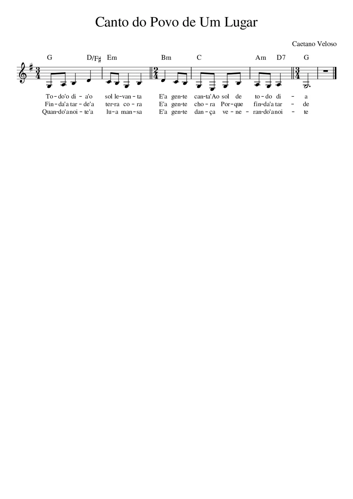 Canto do Povo de Um Lugar - Page 1