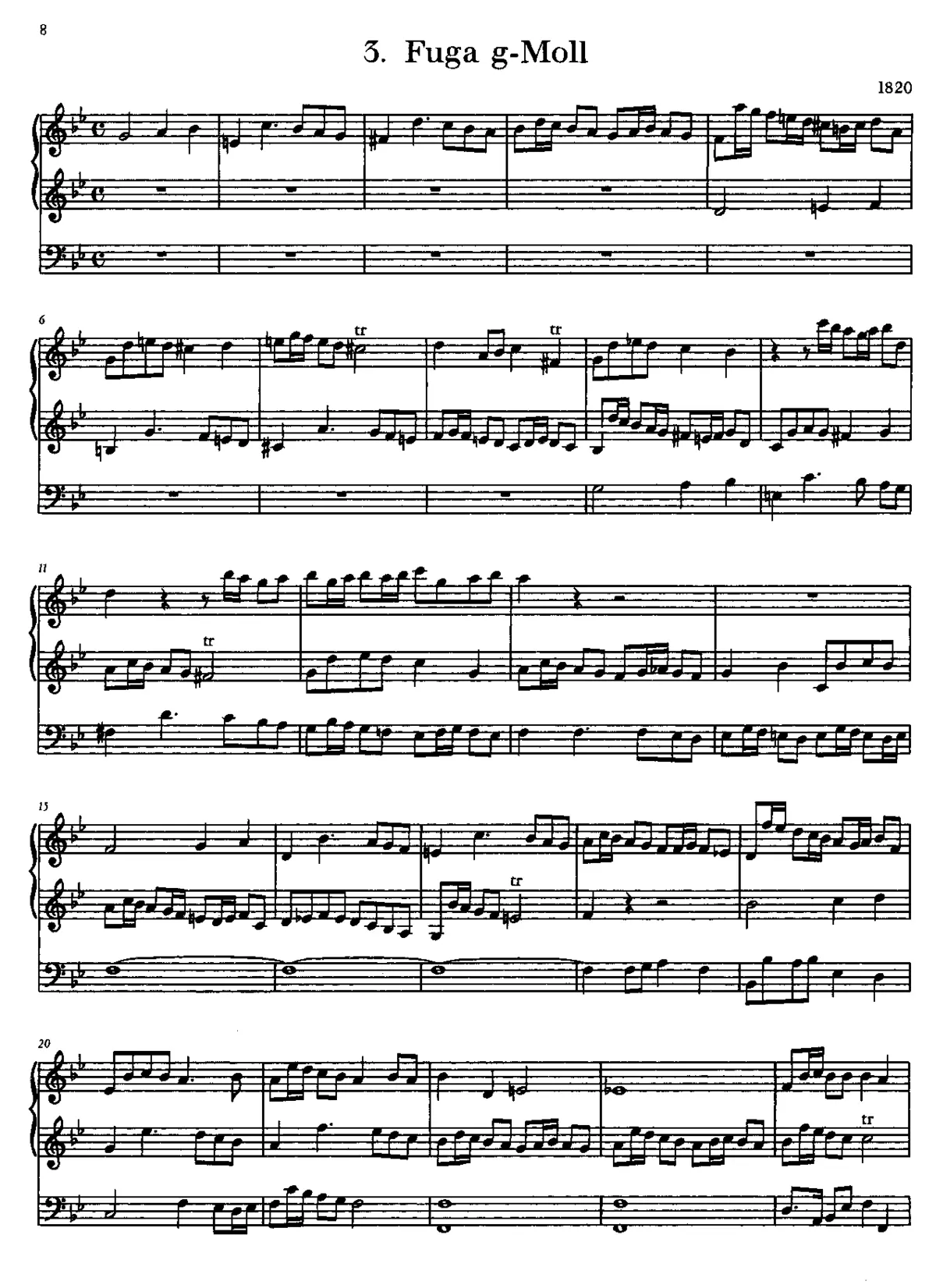 Fugue in G minor - Page 1