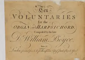 Ten Voluntaries for the Organ or Harpsichord