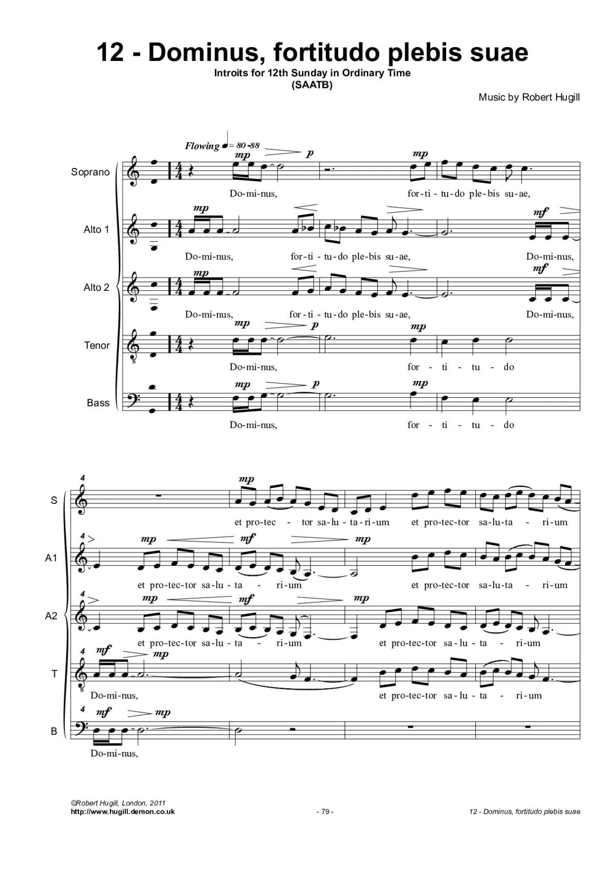 Dominus, fortitudo plebis suae - Page 1