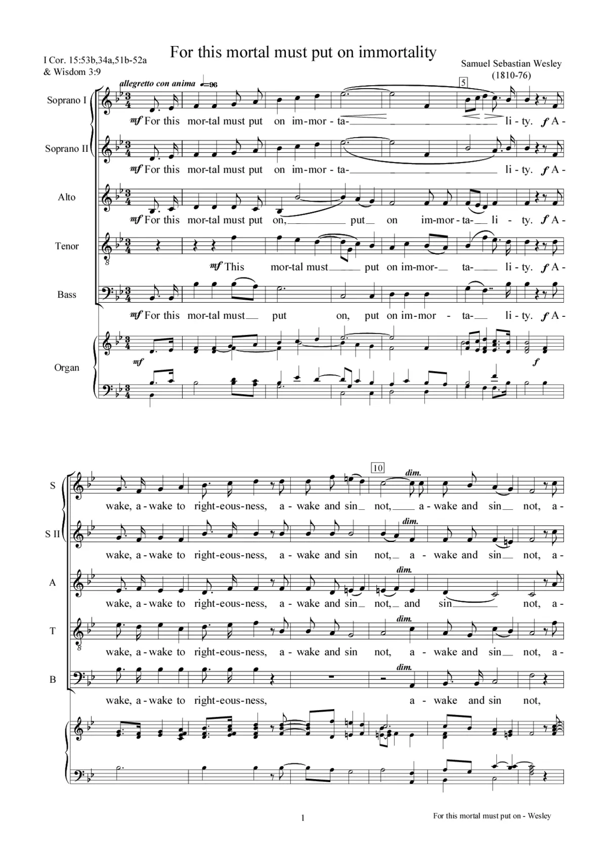 For this mortal must put on immortality - Page 1