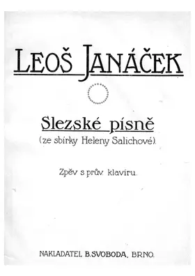 Slezské písně ze sbírky Heleny Salichové