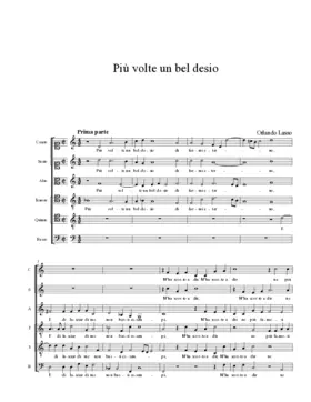 Più volte un bel desio