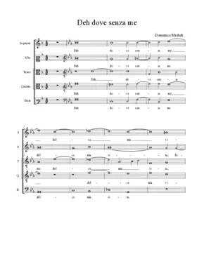 Deh dove senza me