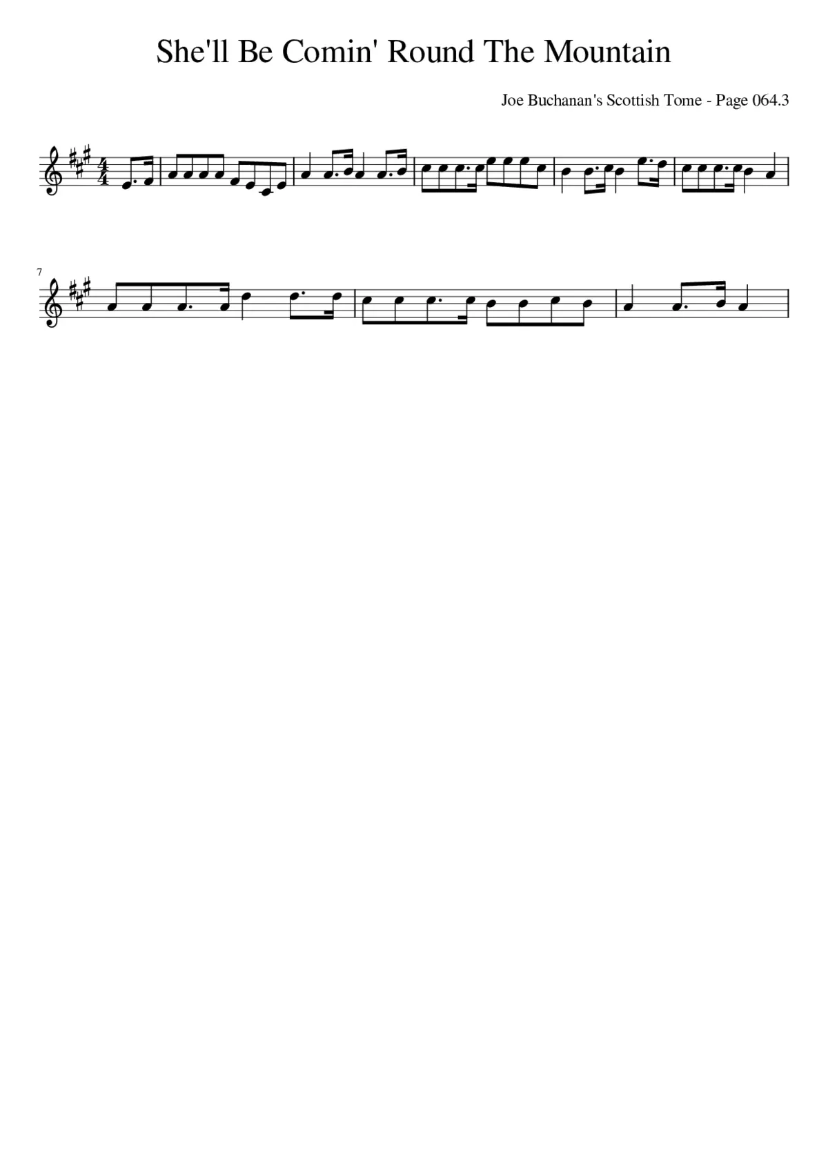 She'll Be Coming Round The Mountain - Page 1