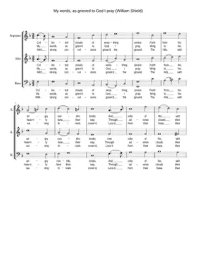 My words as grieved to God I pray