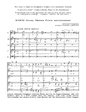 Missa Fors seulement