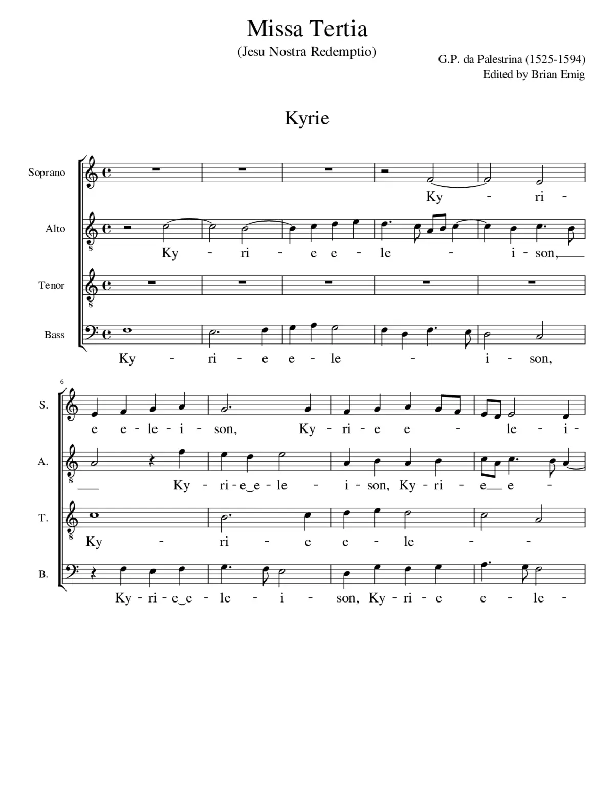 Missa Jesu nostra redemptio - Page 1