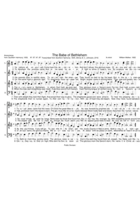 The Babe of Bethlehem - William Walker