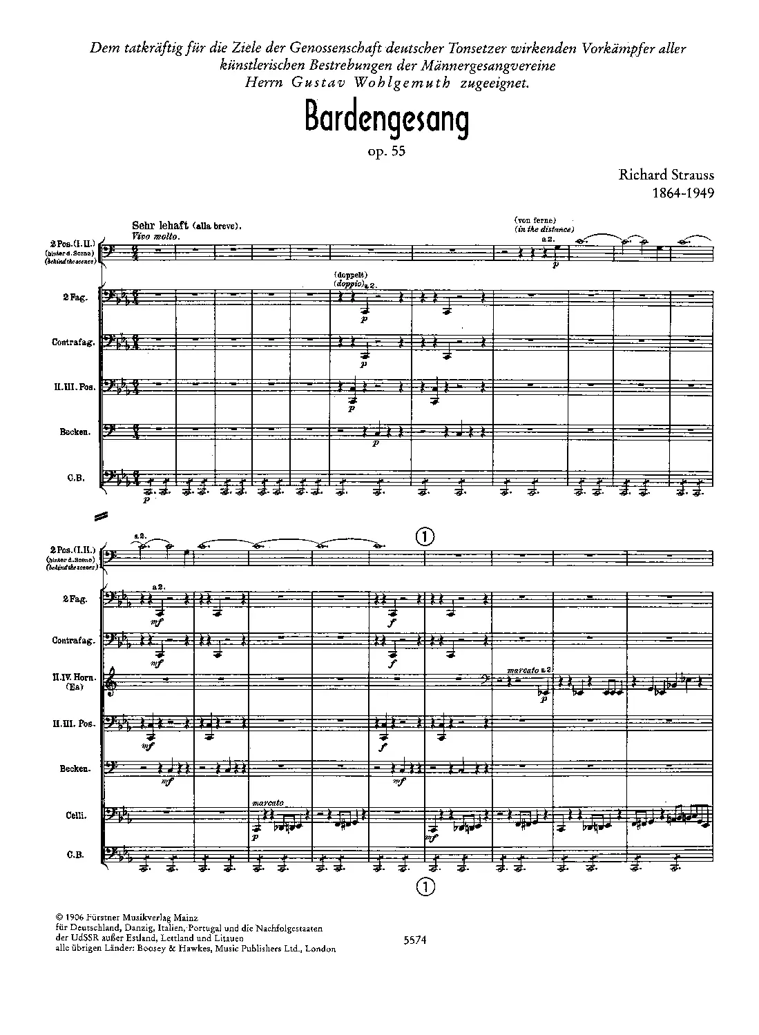 Bardengesang, Op.55 - Page 1