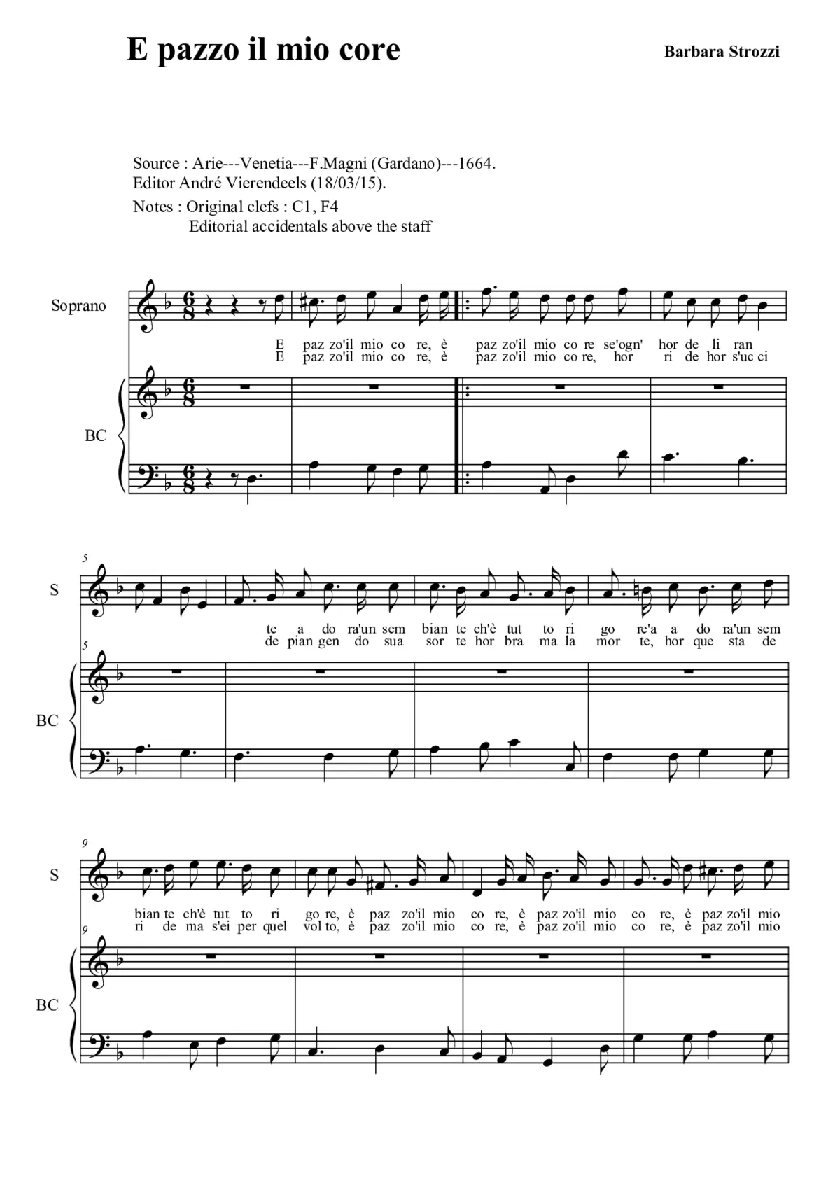 E pazzo il mio core - Page 1