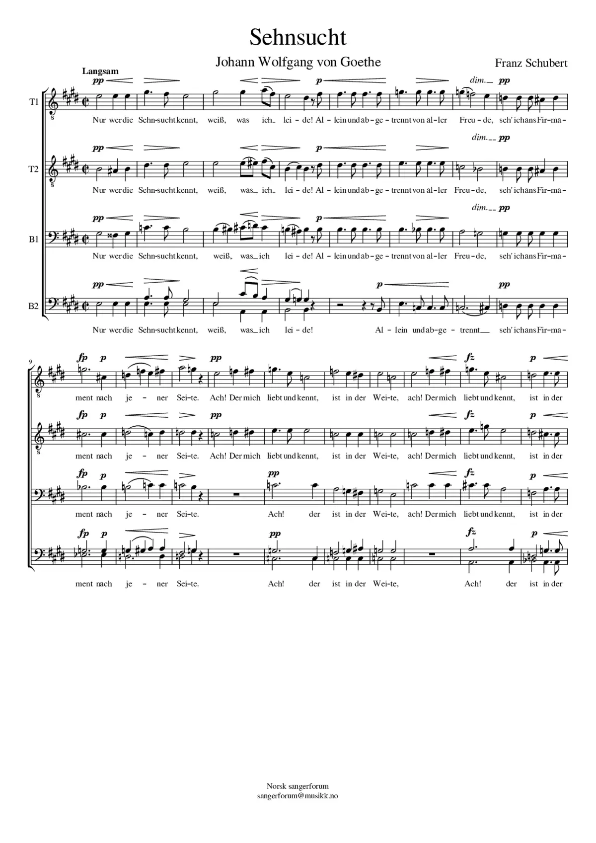 Sehnsucht - Page 1