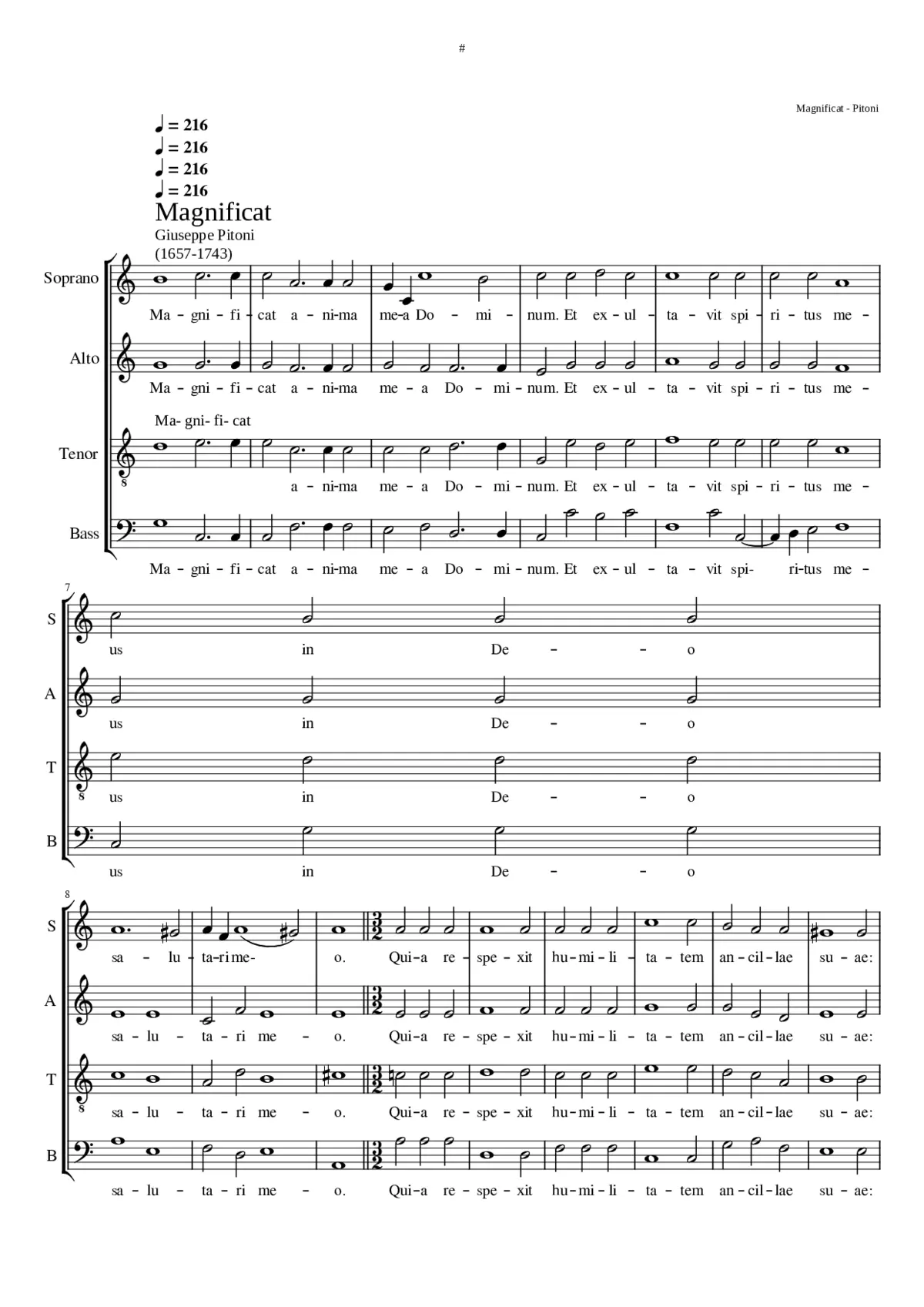 Magnificat - Page 1