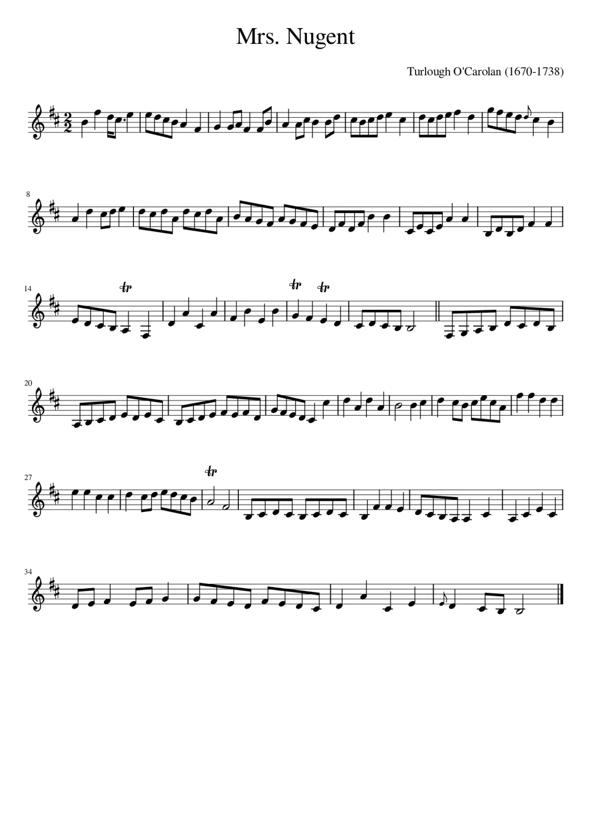 Mrs. Nugent - Page 1