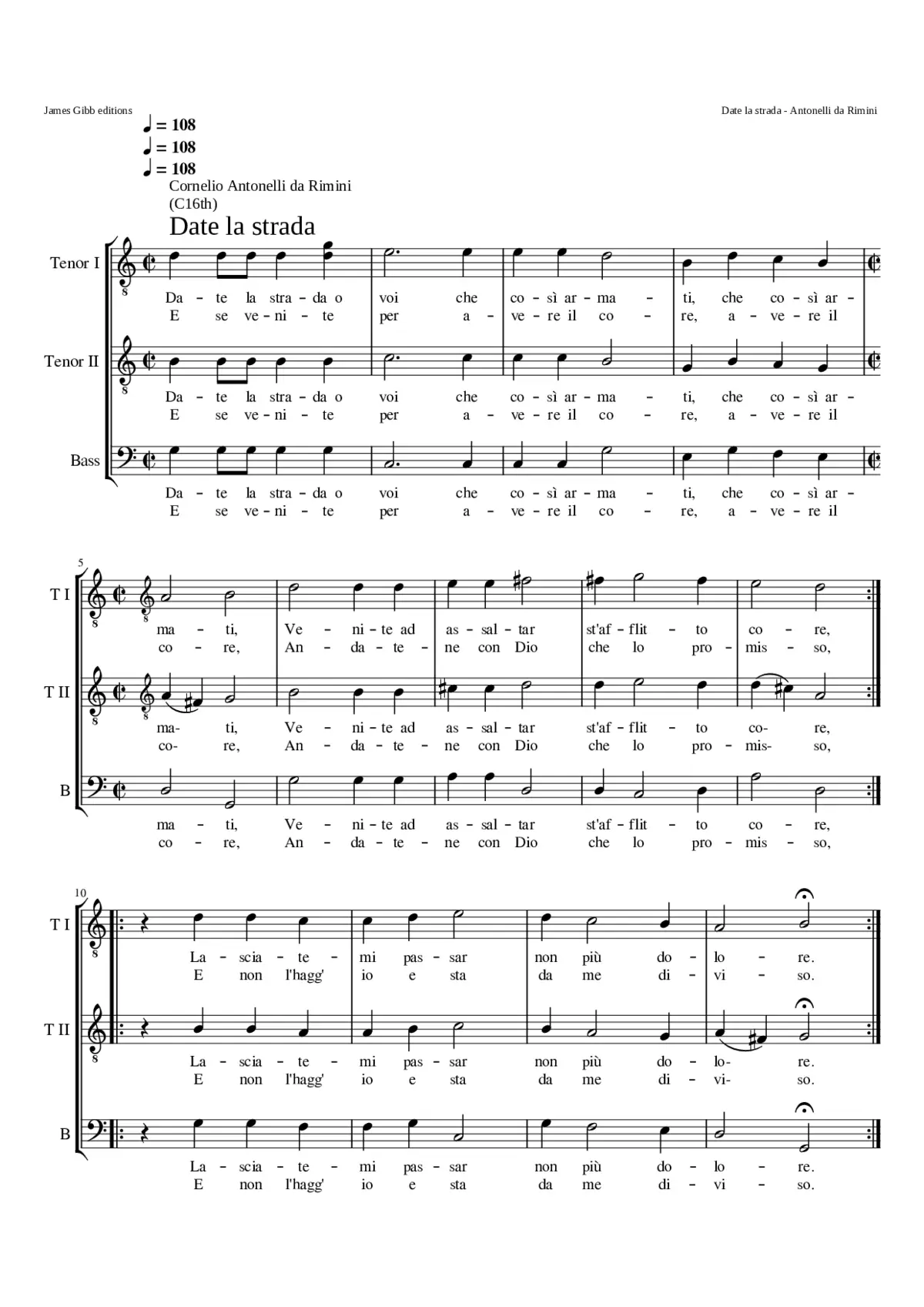 Date la strada - Page 1