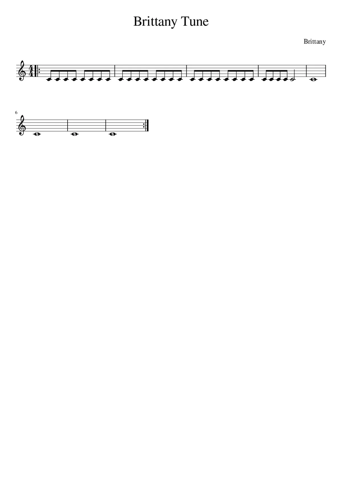 Brittany Tune - Page 1