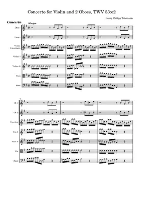 Concerto for Violin and 2 Oboes