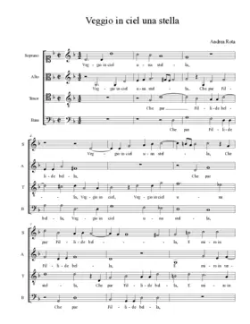 Veggio in ciel una stella