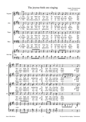 The joyous birds are singing