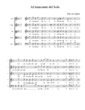 Al tramontar del Sole