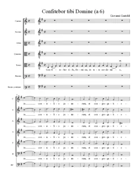 Confitebor tibi Domine (a 6)