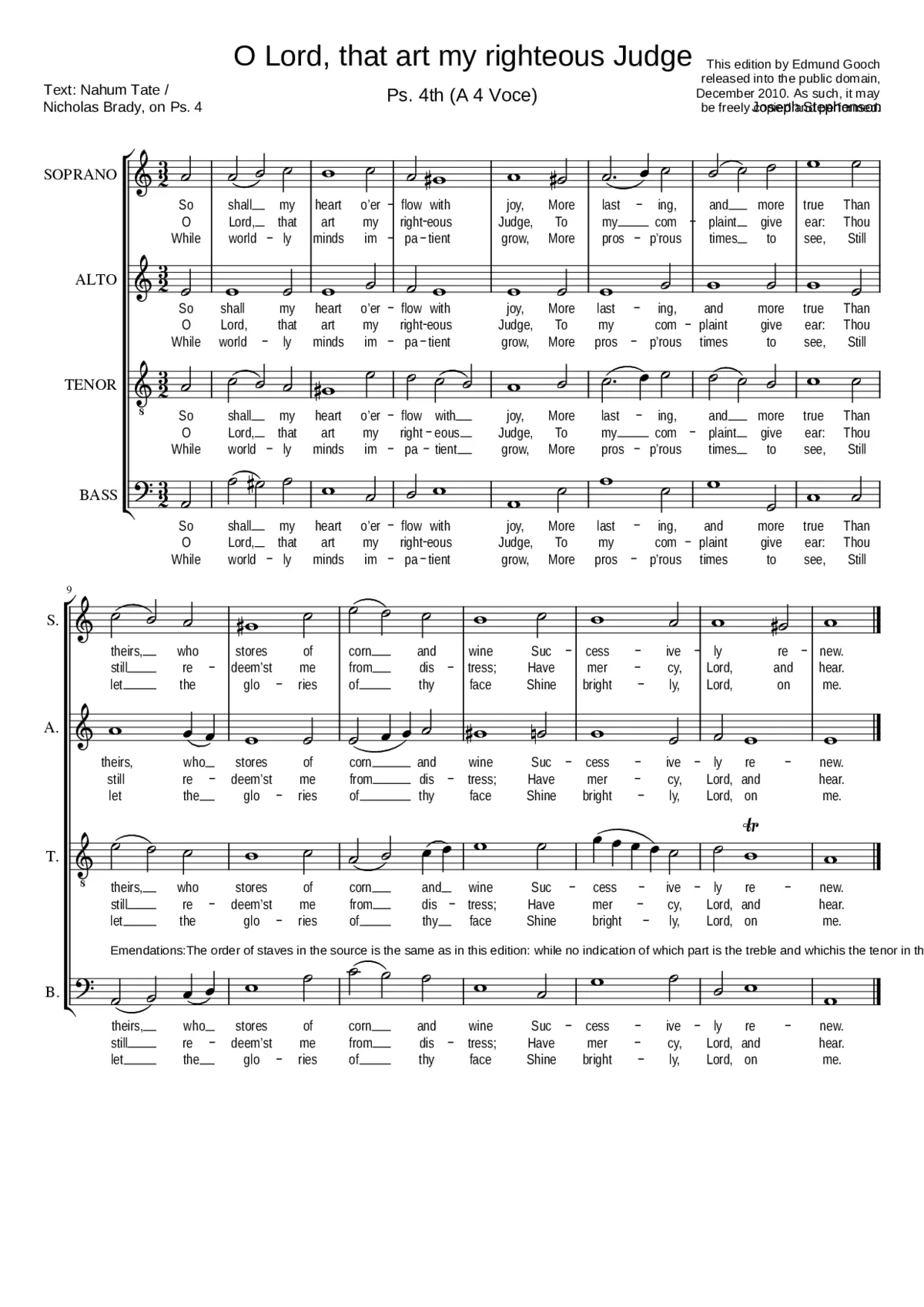 O Lord that art my righteous Judge - Page 1