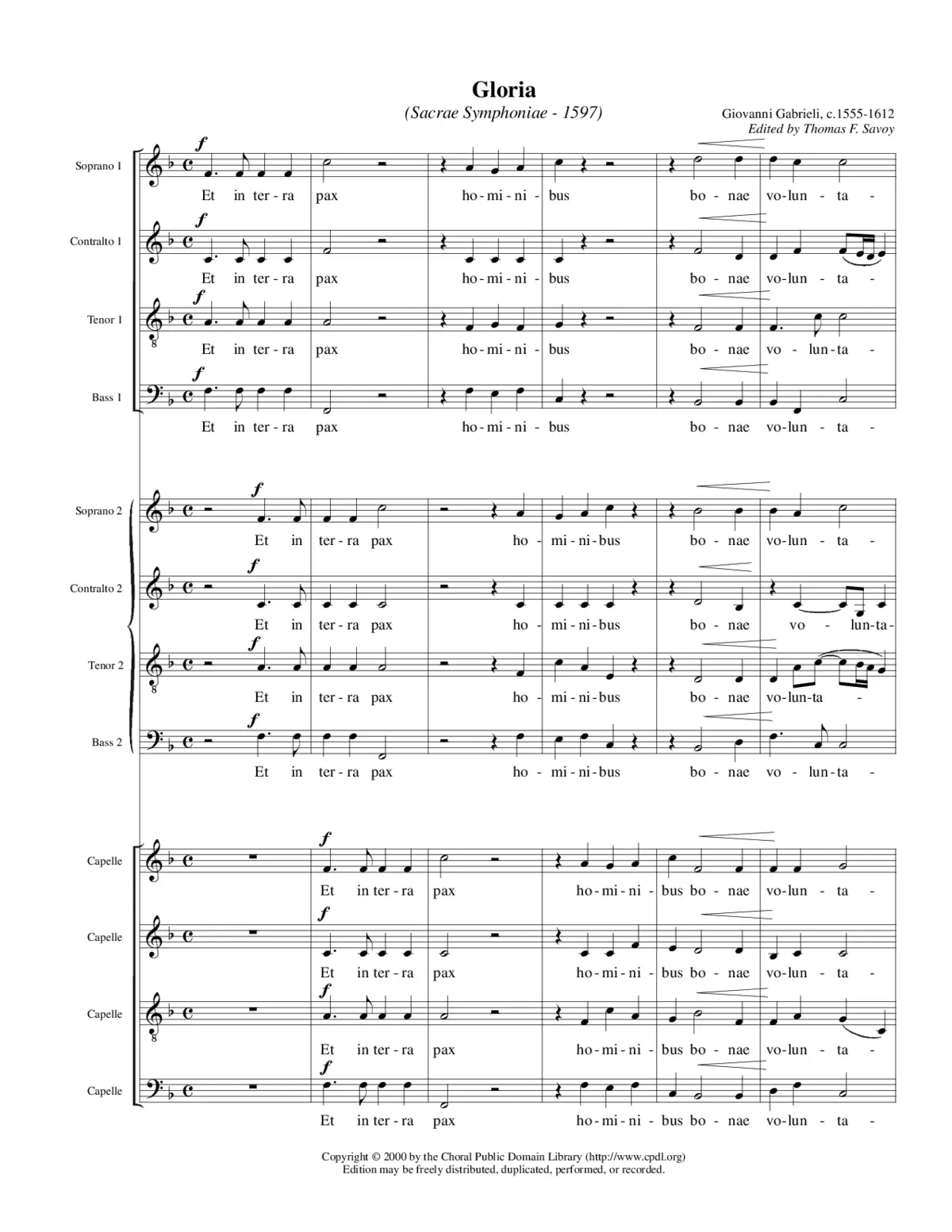 Gloria a 12 - Page 1
