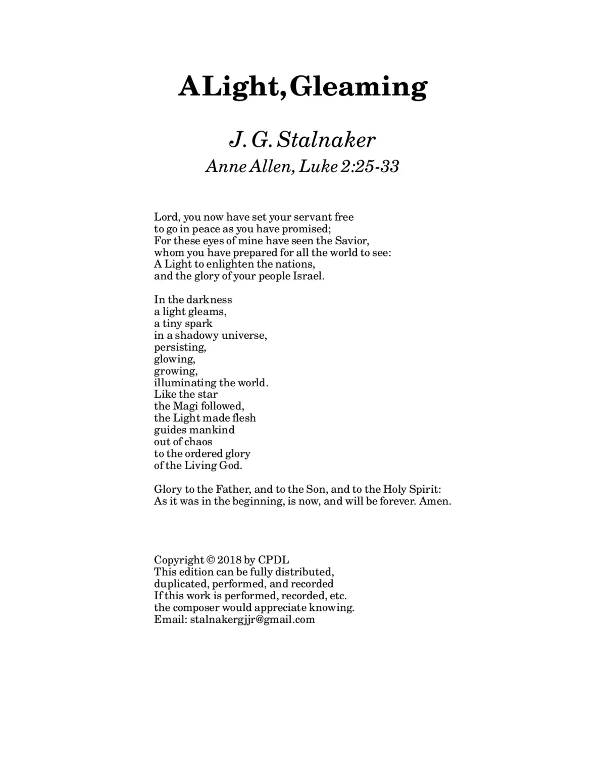 A Light, Gleaming - Page 1
